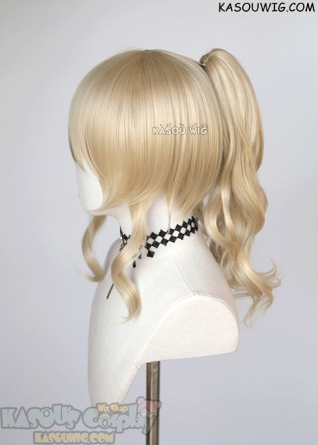 Genshin Impact Jean Gunnhildr beach blonde cosplay wig +clip on curly ponytail