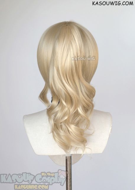 Genshin Impact Jean Gunnhildr beach blonde cosplay wig +clip on curly ponytail