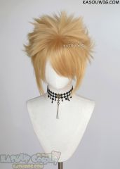 S-5 KA012 31cm / 12.2" short golden blonde spiky layered cosplay wig
