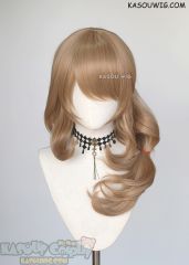 Genshin Impact Lisa 65cm long light brown curly cosplay wig