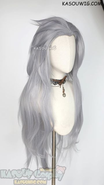 Final Fantasy IX Dissidia FF9 Kuja 100cm long layered slick-back cosplay wig