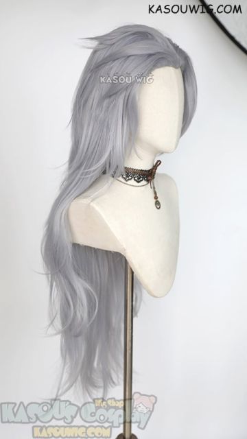 Final Fantasy IX Dissidia FF9 Kuja 100cm long layered slick-back cosplay wig