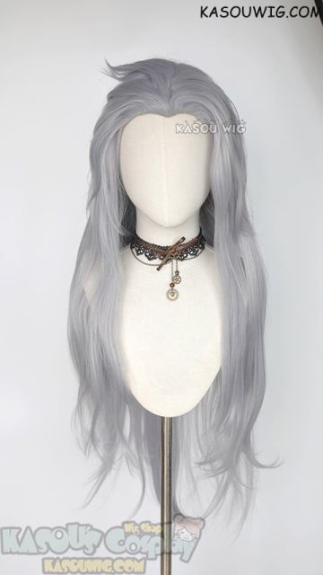 Final Fantasy IX Dissidia FF9 Kuja 100cm long layered slick-back cosplay wig