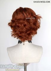 The Arcana Julian Devorak Auburn brown side parted curly wig