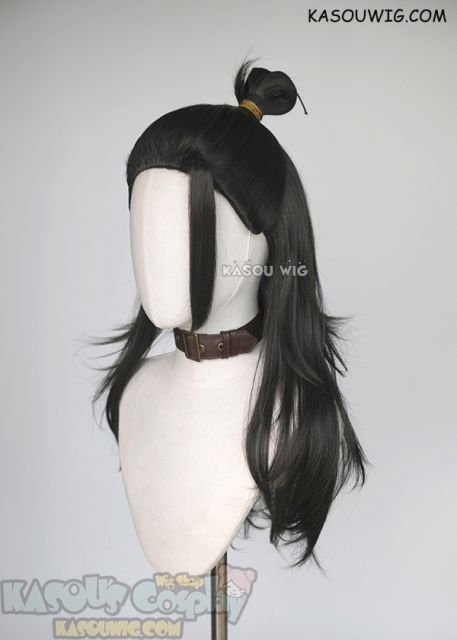 Jujutsu Kaisen Suguru Geto long layered black cosplay wig with bun