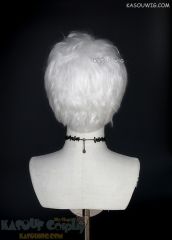 The Arcana Asra Alnazar short white curly cosplay wig
