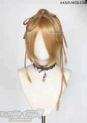 FFX FF10 Rikku blonde ponytail cosplay wig