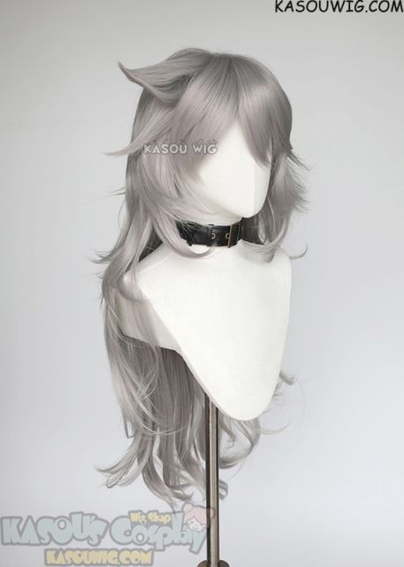 Genshin Impact Razor 93cm layered light gray wig