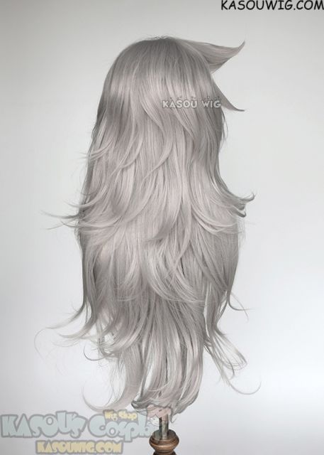 Genshin Impact Razor 93cm layered light gray wig