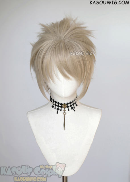 S-5 SP02 31cm / 12.2" short sand blonde spiky layered cosplay wig