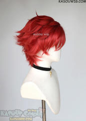 SK8 the Infinity Reki Kyan red side-parted spiky wig