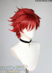 SK8 the Infinity Reki Kyan red side-parted spiky wig