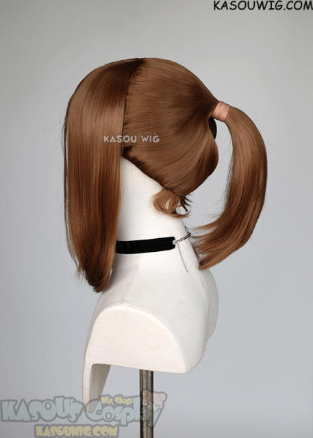 S-3 / KA024 light brown ponytail base wig with long bangs