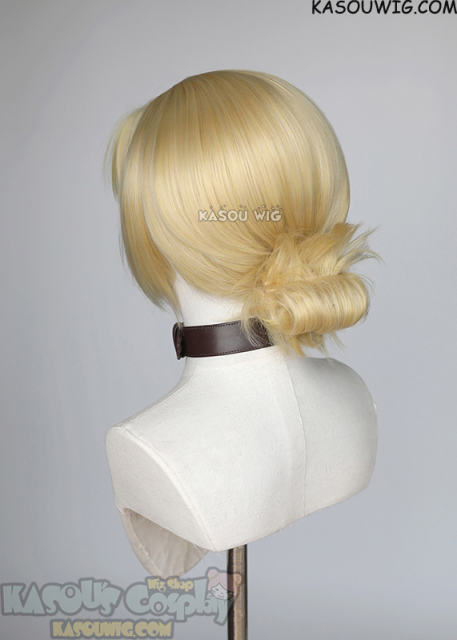 Attack on Titan/ Shingeki No Kyojin Annie Leonheart blonde cosplay wig with a messy bun