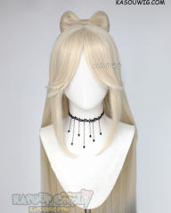 Genshin Impact Ningguang 110cm long light blonde cosplay wig
