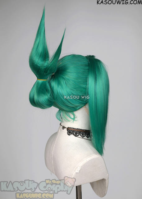 【Styling is required】 Shaman King Tao Jun green ponytail with spikes