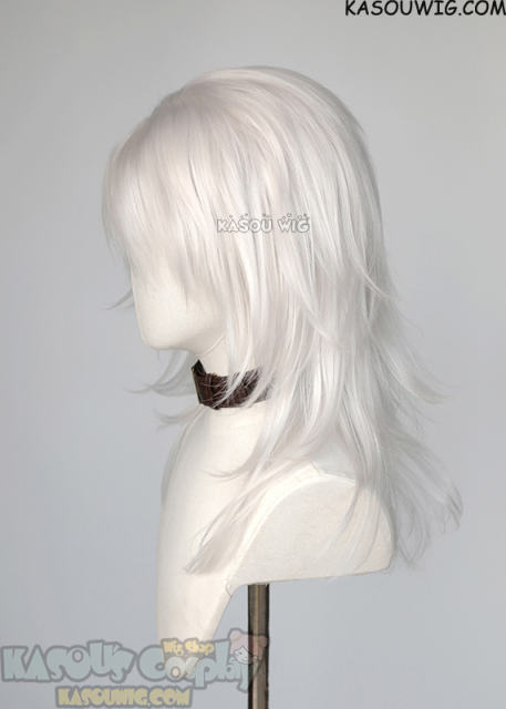 Nier Replicants Nier brother medium length white layered wig