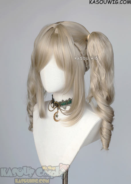 Genshin Impact Barbara Pegg curly pigtail wig