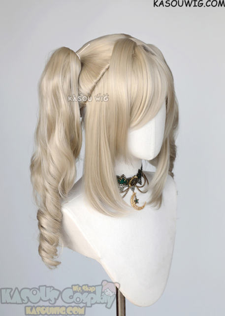 Genshin Impact Barbara Pegg curly pigtail wig