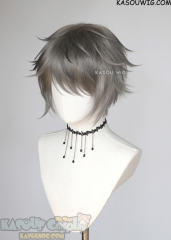 Nier Replicants Emil ash blonde to gray ombre wig