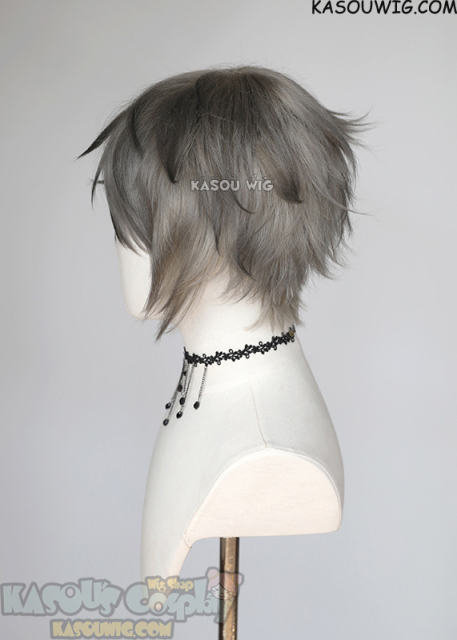 Nier Replicants Emil ash blonde to gray ombre wig