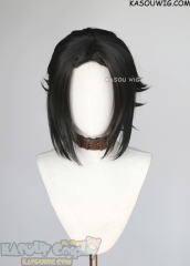 Shaman King Yoh Asakura thick middle parted deep brown wig