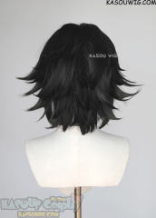 Shaman King Yoh Asakura thick middle parted deep brown wig
