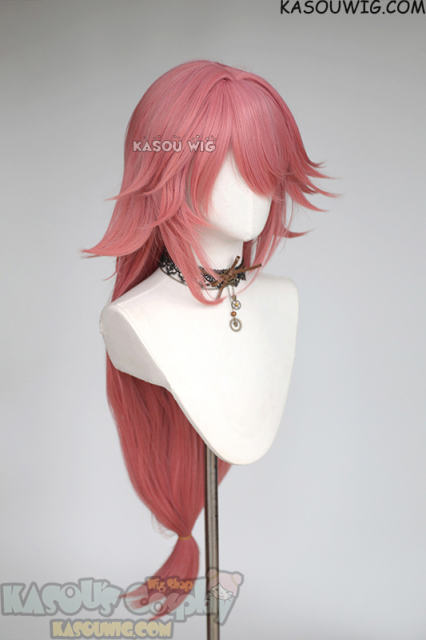 Genshin Impact Yae Miko long pink ombre wig