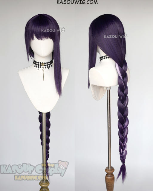 Genshin Impact Baal Raiden Shogun 120cm long braided wig