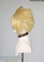 S-5 KA010 31cm/12.2" short light yellow blonde spiky layered cosplay wig