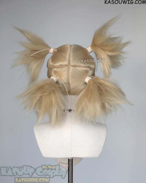 Naruto Temari beach blonde four ponytails wig
