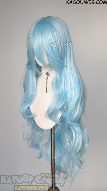 Neon Genesis Evangelion EVA long hair Rei Ayanami 100cm wavy blue wig