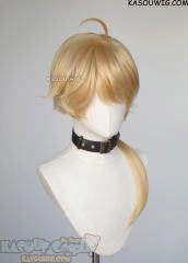 Genshin Impact Thoma blonde ponytail wig