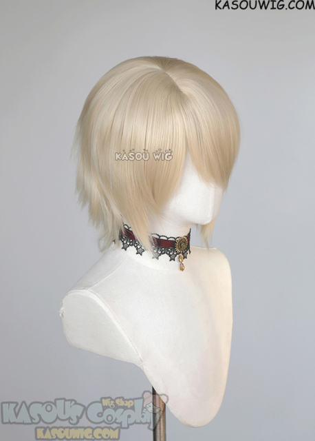 Genshin Impact Dainsleif short light blonde wig