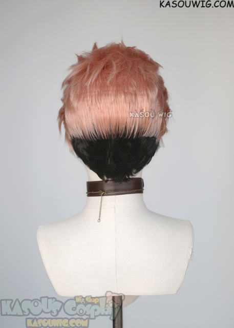 Lace Front>>Jujutsu Kaisen Ryomen Sukuna pink brown undercut cosplay wig