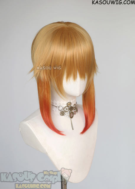[Redesigned] Kobayashi san Chi No Maid Dragon Tohru blonde orange pink ombre cosplay wig