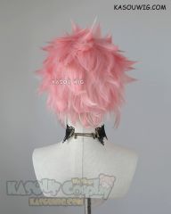 S-5 KA033 31cm / 12.2" short light pink spiky layered cosplay wig