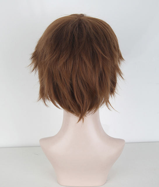 Yuri !!! on Ice Ji Guang Hong   S-1 / KA024 >>31cm / 12.2" short light brown layered wig, easy to style,Hiperlon fiber