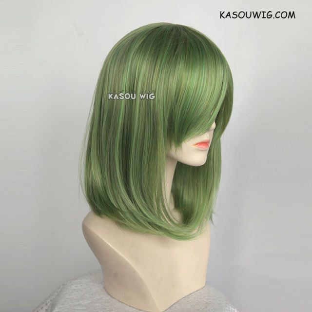 M-1/ KA061 moss green bob cosplay wig. shouder length lolita wig suitable for daily use