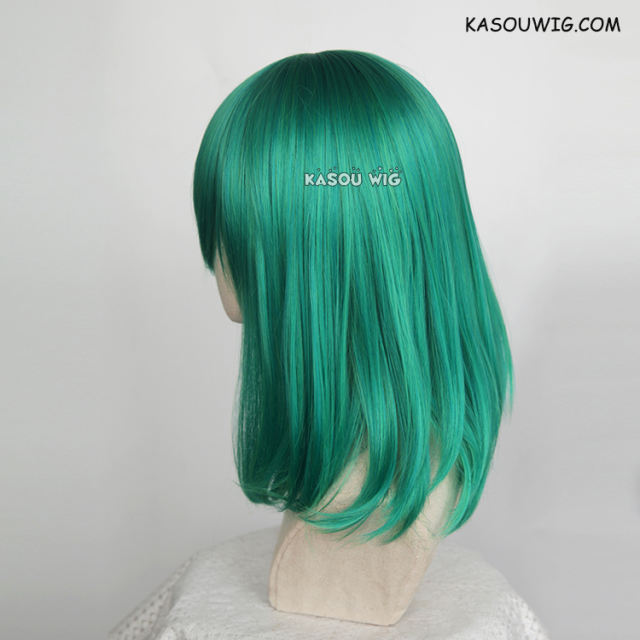 M-1/ KA062 emerald green bob cosplay wig. shouder length lolita wig suitable for daily use
