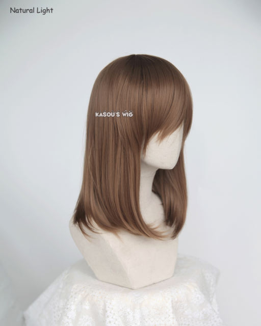 M-1/ KA024  light brown long bob cosplay wig. shouder length lolita wig suitable for daily use