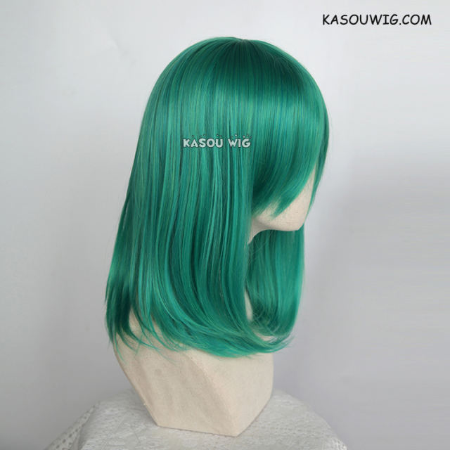 M-1/ KA062 emerald green bob cosplay wig. shouder length lolita wig suitable for daily use