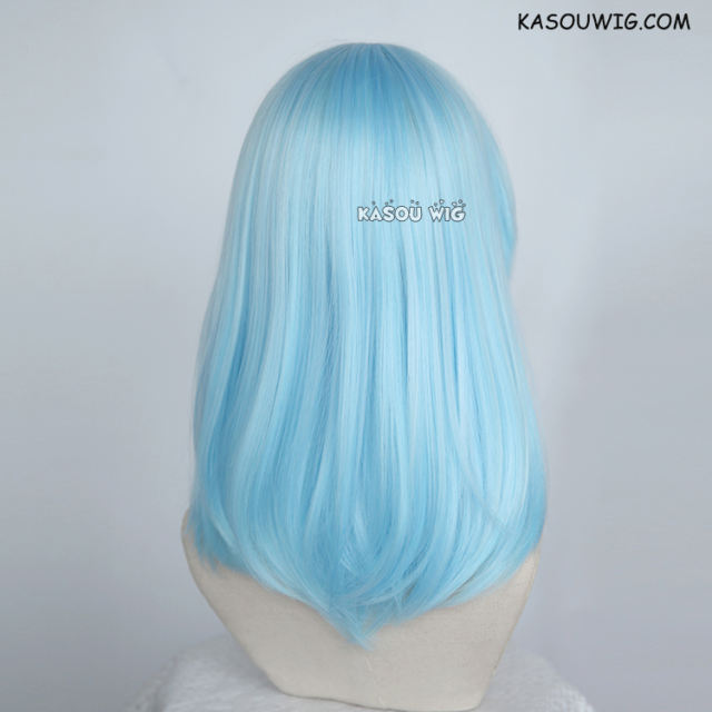 M-1/ KA046 light blue bob cosplay wig. shouder length lolita wig suitable for daily use