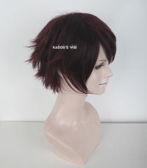 S-1 / KA058>>31cm / 12.2" short dark reddish brown layered wig