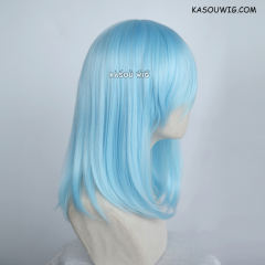 M-1/ KA046 light blue bob cosplay wig. shouder length lolita wig suitable for daily use
