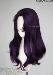 EVA Misato Katsuragi medium wavy purple wig