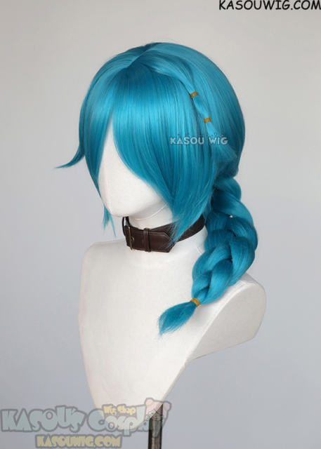 League of Legends Arcane Young Jinx Powder braided blue wig