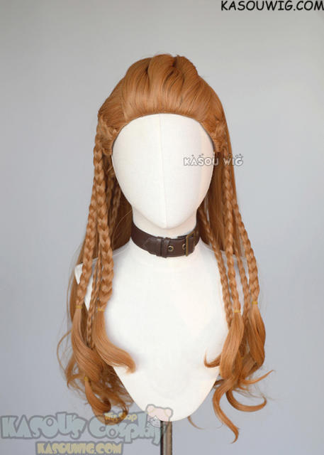 Genshin Impact Aloy pre-styled braided wavy wig