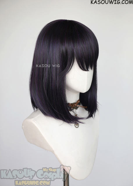 My Dress Up Darling Kitagawa Marin. Kuroe Shizuku/ Sailor Moon Sailor Saturn Hotaru Tomoe purplish black shoulder length bob wig