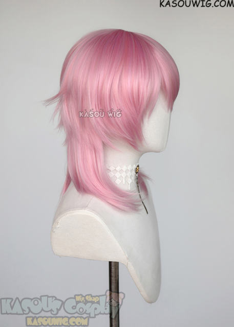 Tokyo Revengers Haruchiyo Sanzu pink layered medium length wig